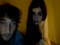 On livecam, a slender and adorable brunette adolescent of legal age gets fed with a ramrod.
